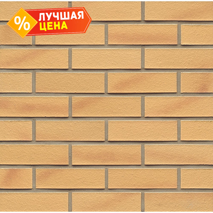 Кирпич клинкерный Muhr 02 Gelb Bunt готик, 290х90х71 мм