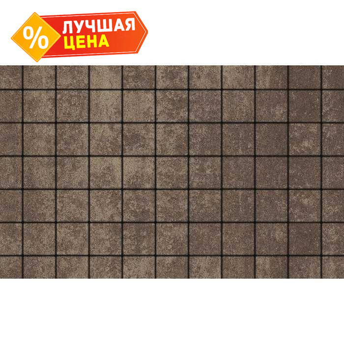 Плитка тротуарная Квадрат (ЛА-Линия) А.3.К.4 Листопад гранит xаски 100x100x40 мм